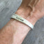 Nobility Plate Caprice Hand Stamped Spoon Bracelet Badass shown on model