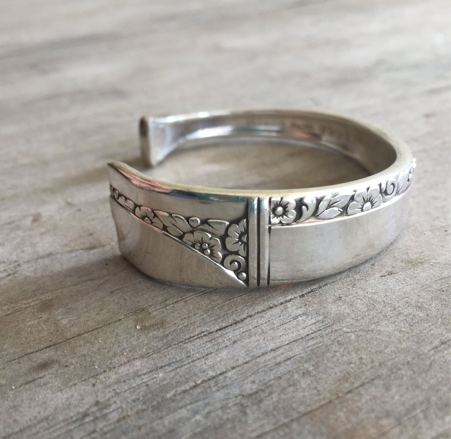 Specialized View of Nobility Plate Caprice Hand Stamped Spoon Bracelet Badass