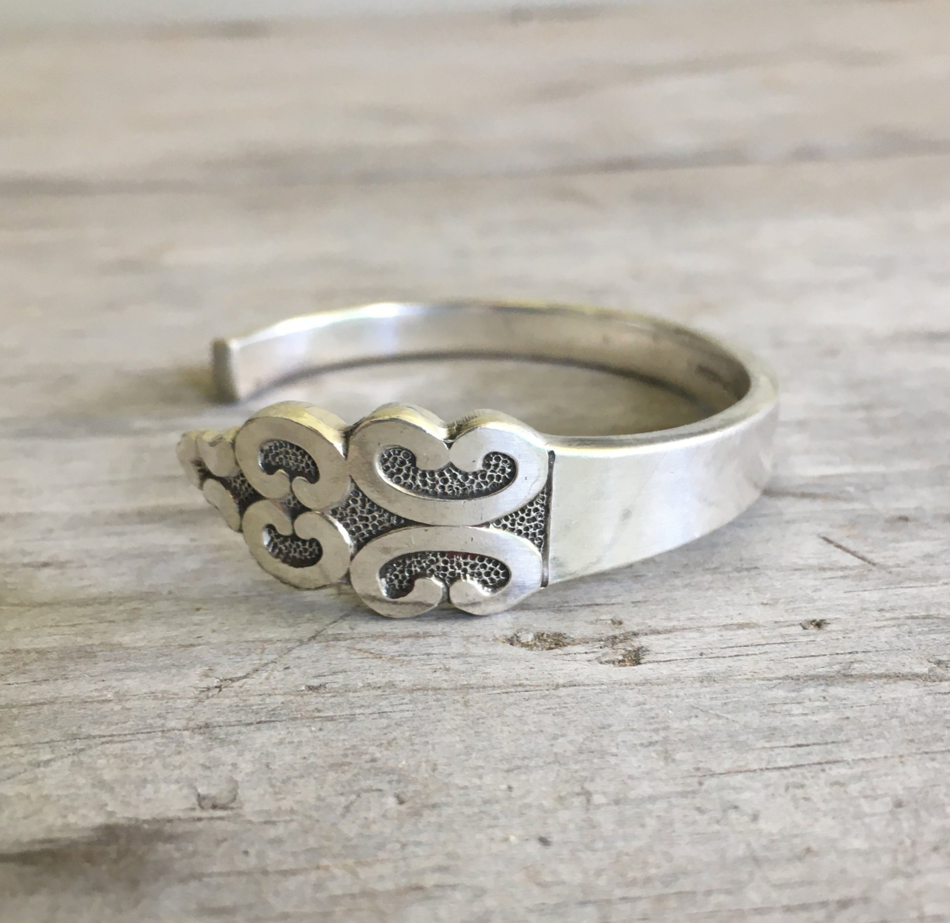 Stamped Spoon Bracelet BADASS International Silver Triumph Picture of End Design