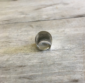 Alternate View of Spoon Cuf Ring Hand Stamped with a Heart Size 5.5
