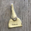 Vintage Silverware Upcycled Spoon Cheese Knife Hand Stamped Fromage