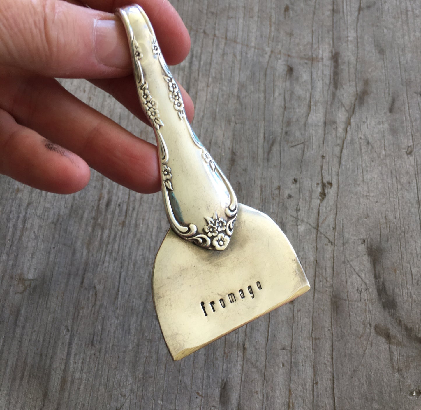 Vintage Silverware Community Silverplate Affection Upcycled Spoon Stamped Fromage