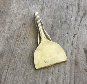 Backside of Vintage Silverware Upcycled Spoon Cheese Knife Hand Stamped Fromage
