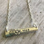 Upcycled silverware Necklace Hand Stamped Vote