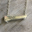 Back of silverware bar necklace