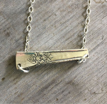 Back of silverware bar necklace