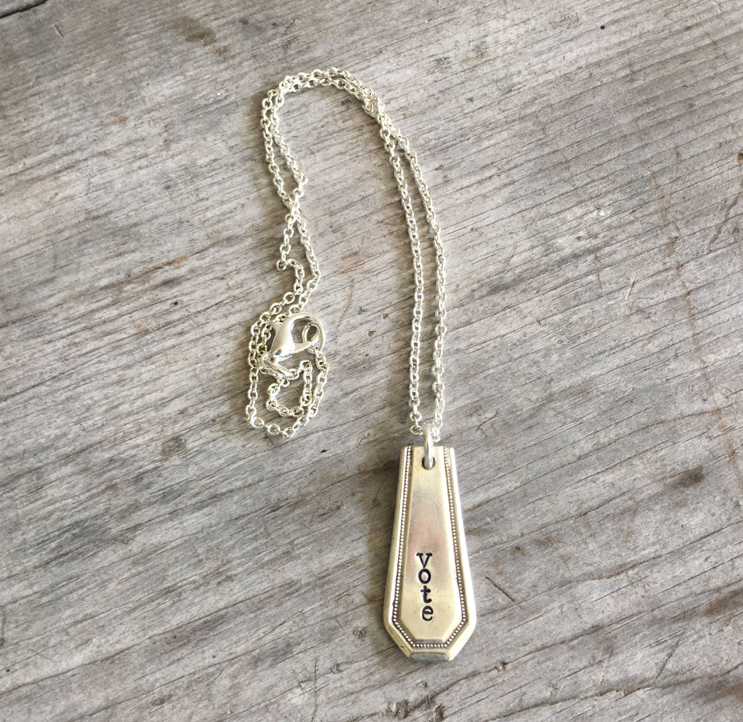 Bar Necklace - VOTE - #4439