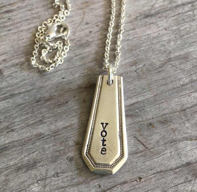 Bar Necklace - VOTE - #4439