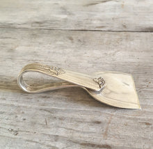 Upcycled Spoon Charcuterie Board Meat and Cheese Knife Side View 