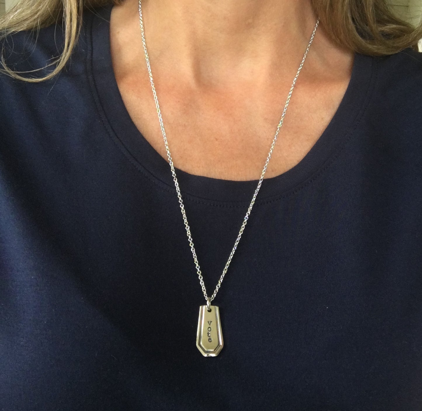 Bar Necklace - VOTE - #4462