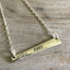Bar Necklace - VOTE - #4463