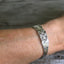 Sterling Silver Gorham Buttercup Spoon Cuff Bracelet Shown on Model Wrist