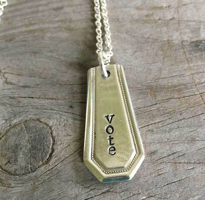 Bar Necklace - VOTE - #4467