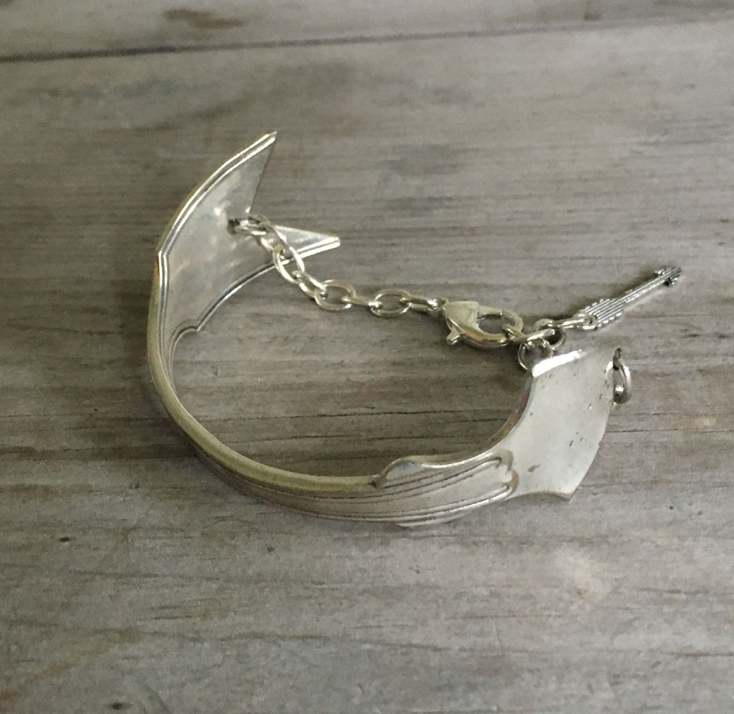 Arrow Bracelet - Upcycled Spoon Jewelry - #4471