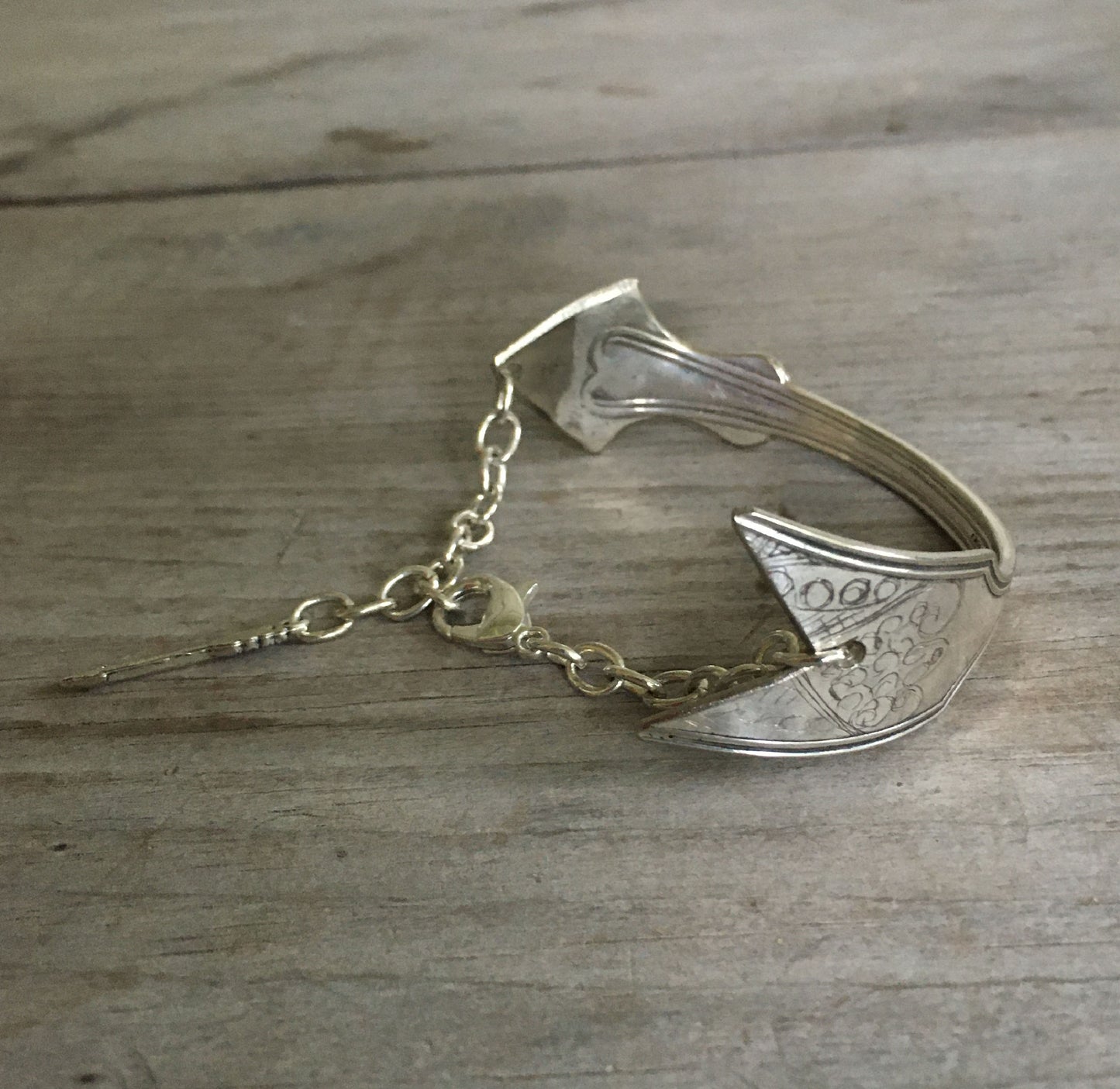 Arrow Bracelet - Upcycled Spoon Jewelry - #4471