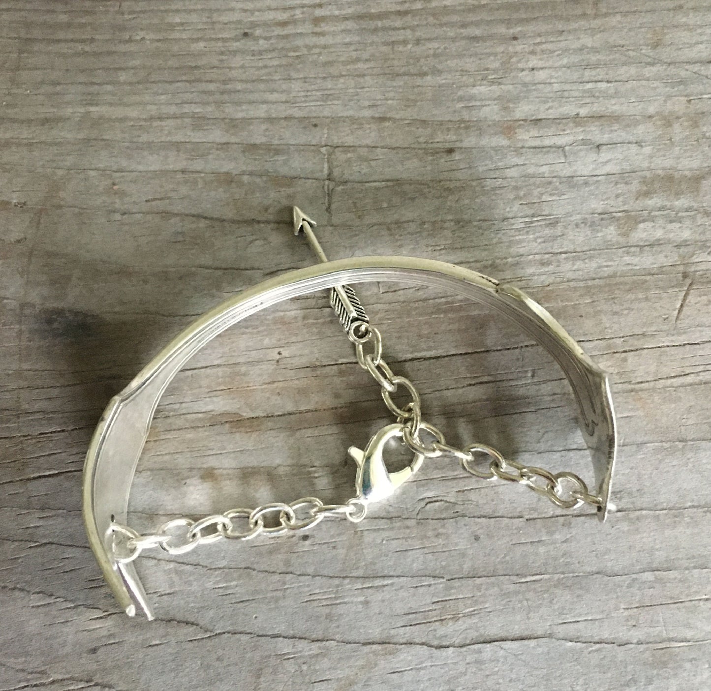 Arrow Bracelet - Upcycled Spoon Jewelry - #4471