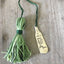 Stamped Silverware Bookmark with Tassel - GOING TO THE MOUNTAINS IS GOING HOME - #4476