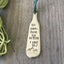 Stamped Silverware Bookmark with Tassel - THE MOUNTAINS ARE CALLING I MUST GO - #4481