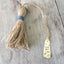 Hand Stamped SPoon Bookmark with Tassel Wish Upon a Star