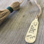Upcycled silverware Hand stamped silverware bookmark with twine tassel
