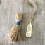 Stamped silverware bookmark with twin tassel oh the places you'll go