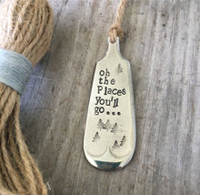 Stamped Silverware Bookmark with Tassel - OH THE PLACES YOU'LL GO - #4489