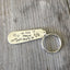 Oh The Places You'll Go hand-stamped spoon keychain handcrafted from upcycled vintage silverware graduation gift