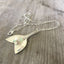 Spoon Mermaid Tail Whale Tail Necklace - #4495