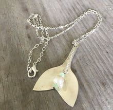 Spoon Mermaid Tail Whale Tail Necklace - #4495