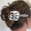 Cake Server Stick Barrette Shown in Model Hair
