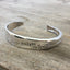 BADASS Stamped Spoon Cuff Bracelet Gentle Rose Pattern