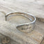 Hand Stamped Cuff Bracelet Spoon Bracelet