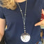 Tomato Server Boho Necklace w/ Chandelier Crystals - #4515
