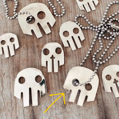 Fork Skull Necklace/Keychain - #4625