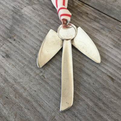 Artisan Angel Ornament - Upcycled Silverware Pieces - #4546
