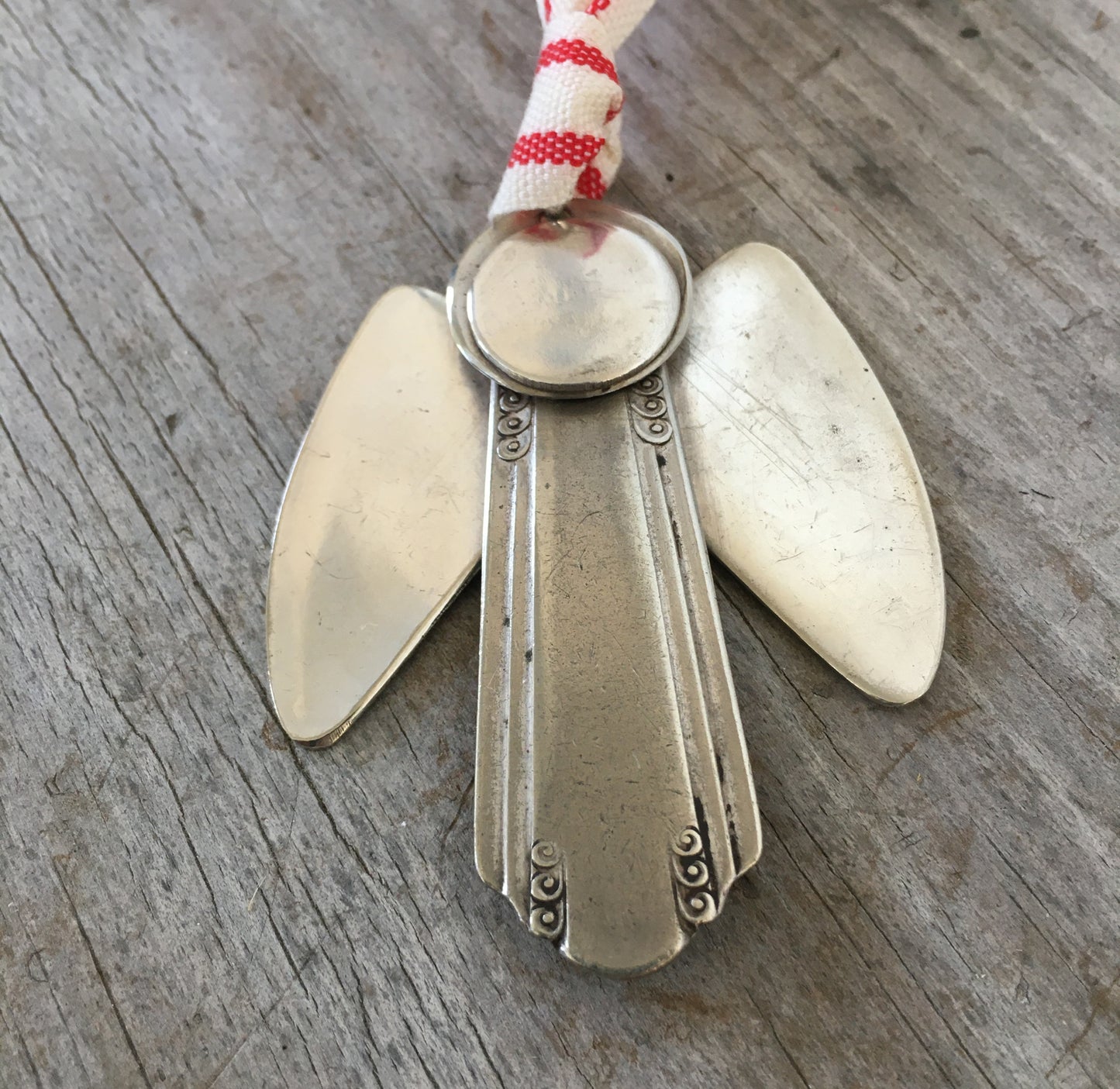 Artisan Angel Ornament - Upcycled Silverware Pieces - # 4547