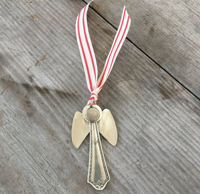 Artisan Angel Ornament - Upcycled Silverware Pieces - #4548