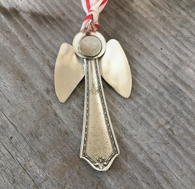 Artisan Angel Ornament - Upcycled Silverware Pieces - #4548