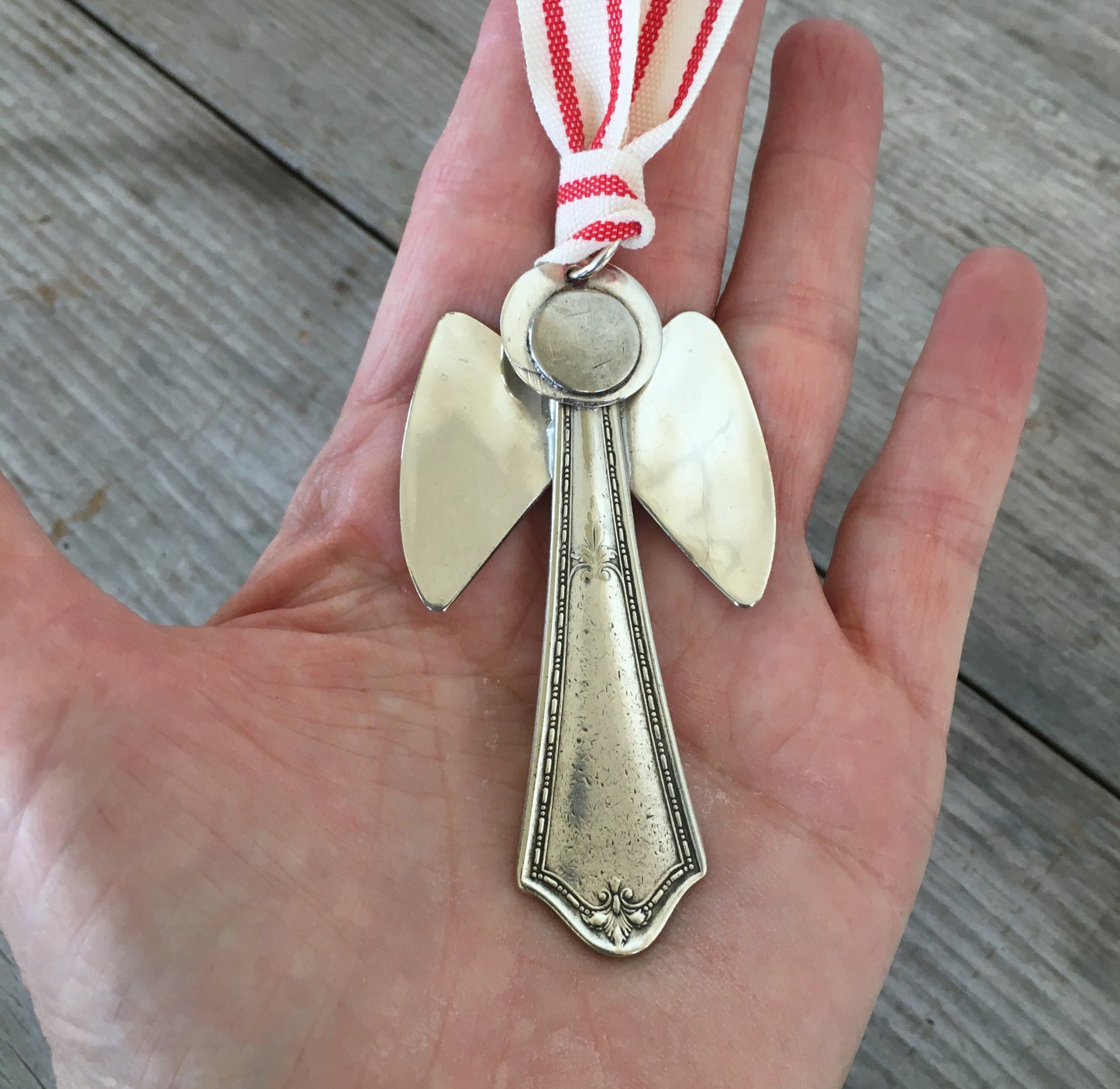 Artisan Angel Ornament - Upcycled Silverware Pieces - #4548
