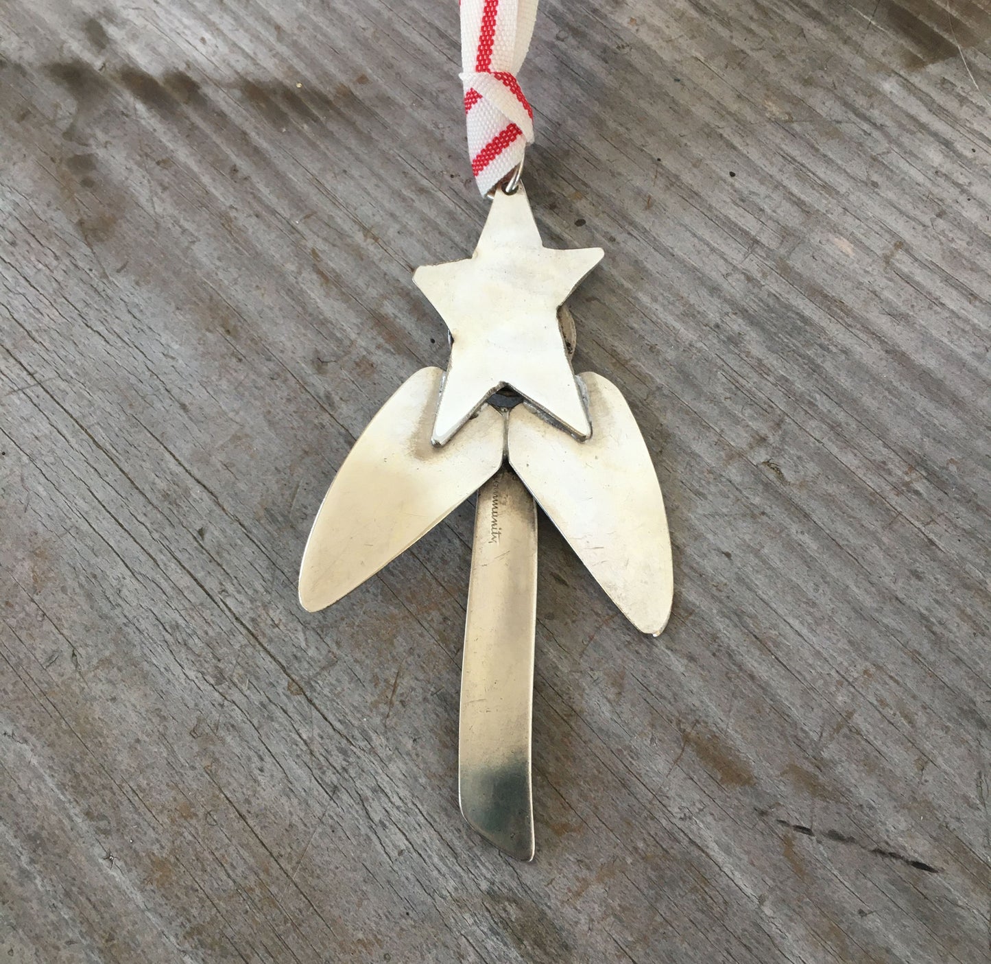 Artisan Angel Ornament - Upcycled Silverware Pieces - #4549