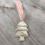 Eco Friendly Christmas Tree Ornament with Hand Stamped decorations