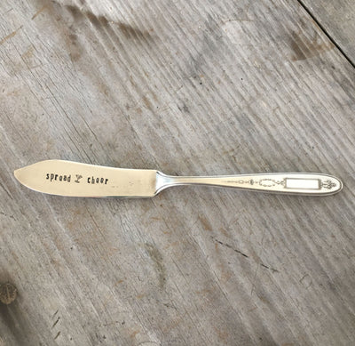 Hand Stamped Spreader - SPREAD CHEER (MARTINI) - #4557