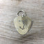 Floral Monogram Stamped Spoon Keychain "J"