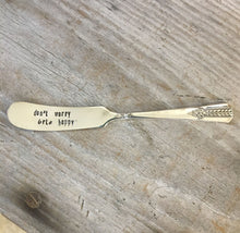 Hand Stamped Cheese Spreader/Knife - DON'T WORRY BRIE HAPPY - #4559