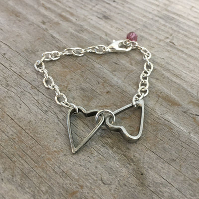 Fork Tine Heart Bracelet - Relationship Bracelet - #4561