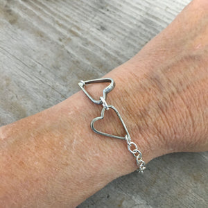 Fork Tine Heart Bracelet - Relationship Bracelet - #4561