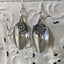 Upcycled silverware Demitasse spoon earrings with flower charm