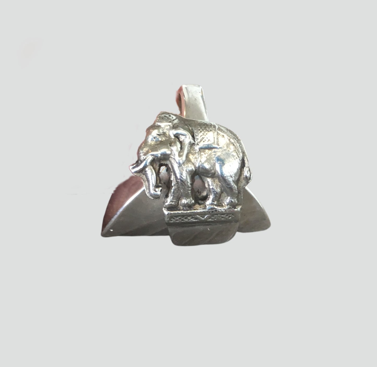 Sterling Spoon Cuff Ring Elephant - #4577