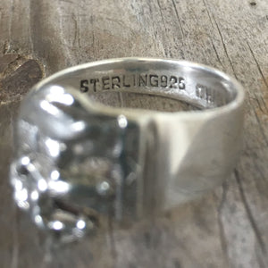 Sterling Spoon Ring Elephant