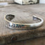 Spoon Cuff Bracelet Hand Stamped BADASS Pattern Name Evening Star